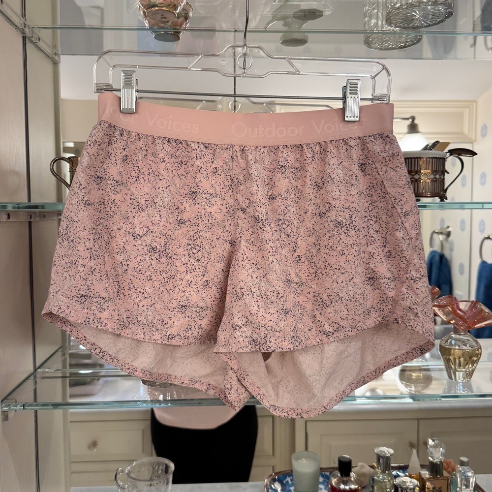 Outdoor Voices Limited Edition Pink Pebble Relay Shorts 💕